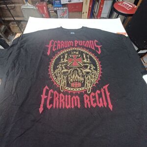 WWE Authentic Triple H Cerebral Assassin Wrestling T-Shirt Black Gold Red 4X‎